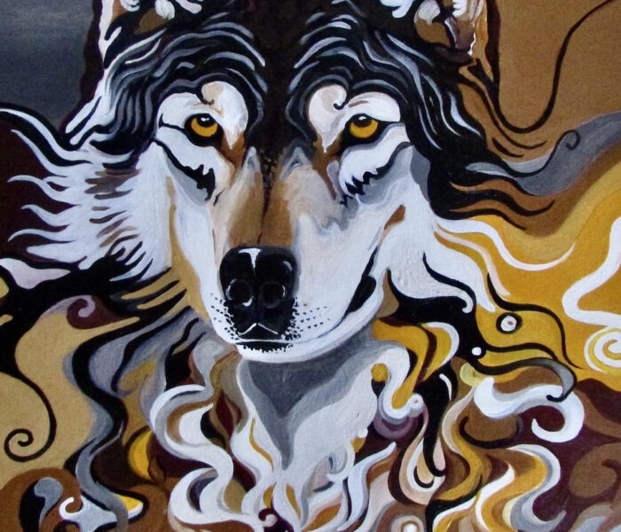 Wolf-Bildausschnitt